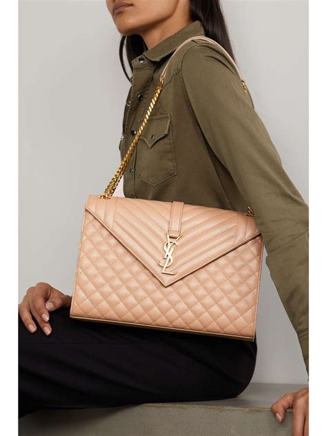 soft envelope quilted leather shoulder bag ysl|st laurent envelope bag.